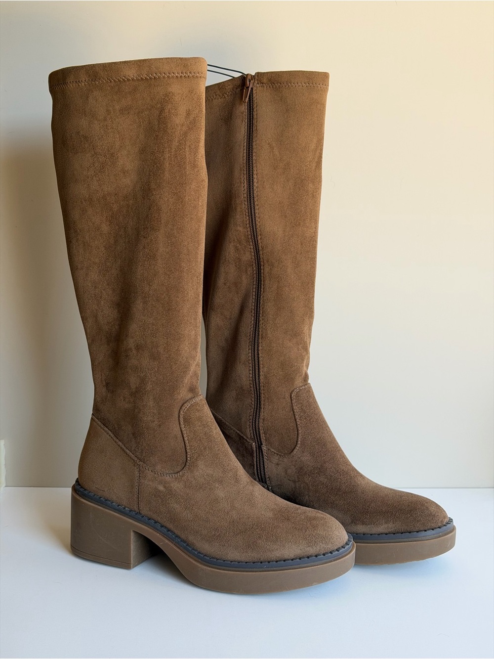 NEW White Mountain Women's Tall Tan Suede Over-the-Knee Boots